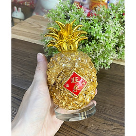 Mua Túi vàng phong thủy hình trái thơm (trái dứa) - túi vàng lá Thần Tài may mắn