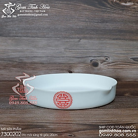 Mua Đĩa mài sừng tê giác gốm sứ Bát Tràng cao cấp