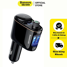 Mua Bộ tẩu sạc trên xe hơi Baseus Locomotive Bluetooth MP3 Vehicle Charger S06- Hàng chính hãng