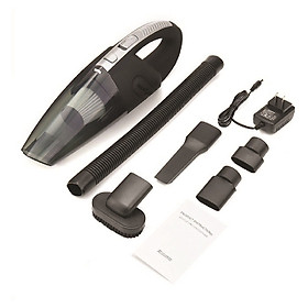 Máy hút bụi cầm tay không dây loại sạc pin dùng cho gia đình - lực hút 3200kpa - dung lượng 2200mAh - có thể hút bụi khô và nước - màu xám đen - Hàng Chính Hãng