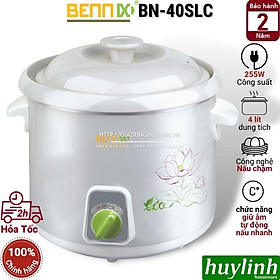 Mua Nồi tiềm nấu cháo chậm Bennix BN-40SLC - 4 lít  40SLC - 2 lít  - Hàng chính hãng