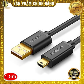 Cáp Mini USB to USB 2.0 Ugreen 10385 dài 1,5m chính hãng - Hàng Chính Hãng