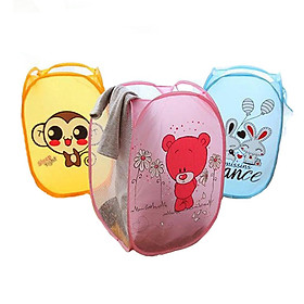 Bộ 3 giỏ lưới đựng đồ hinh thú gấp gọn tiện dụng