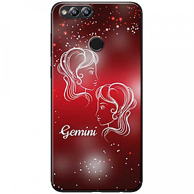 Ốp lưng dành cho Honor 7X mẫu Cung hoàng đạo Gemini (đỏ)