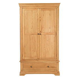 Tủ quần áo Victoria 2 cánh gỗ sồi 1m2