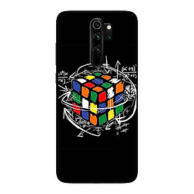 Ốp Lưng in cho Xiaomi Redmi Note 8 Pro Mẫu Rubik Toán Học - Hàng Chính Hãng