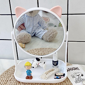 Mua Gương tai mèo mini để bàn cực xinh