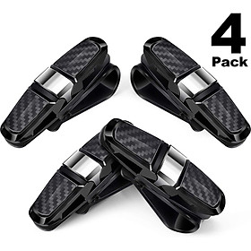 4 Packs Glasses Holders for Car Sun Visor Sunglasses Holder Clip Hanger Eyeglasses Mount