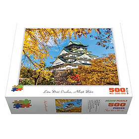 Bộ tranh xếp hình cao cấp 500 mảnh ghép – Lâu Đài Osaka, Nhật Bản (40x50cm)