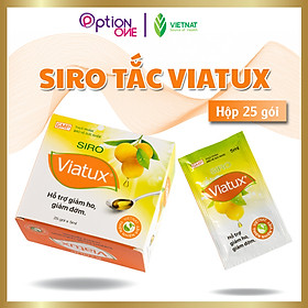 Siro Viatux tắc Vietnat giảm ho tiêu đàm - hộp 25 gói x 5ml