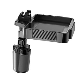 Car Cup Holder Tray Car Accessories Large Capacity Durable with Phone Holder