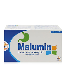 Thực phẩm chức năng bảo vệ sức khỏe MALUMIN trung hòa axit dạ dày, giảm ợ hơi, ợ chua, ợ nóng