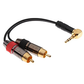 3.5mm Adapter Cable 3.5mm 90° Angle Male to XLR Male Microphone Cable