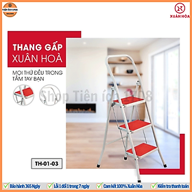 Thang gấp gia đình Xuân Hòa gấp mở nhẹ nhàng và cơ cấu ke chống lật