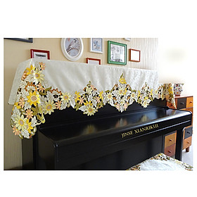 Mua ★Khăn phủ đàn piano HOA CÚC thêu từng cánh hoa tuyệt đẹp★