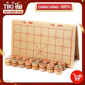 Bộ Cờ Tướng Gỗ Cao Cấp 40 x 35cm Khắc Nét Tinh Xảo, Chính Hãng dododios