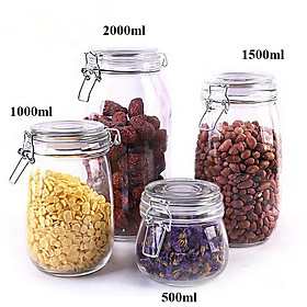 Mua Hũ Thủy Tinh Nắp Kẹp Kín Hơi Nhiều Kích Cỡ Hàng Cao Cấp