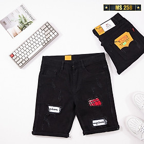 Quần Sọt Nam, Quần Short Jean Nam Chất Bò co giãn phối xước cực đẹp form chuẩn Tô Tồ Shop - MS04