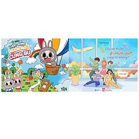 Combo 2 cuốn sách tô màu hot nhất hiện nay "Đi chữa lành cùng Labubu": Cậu có muốn đi chữa lành cùng tớ không và Tô màu cuộc sống muôn màu cùng Bu