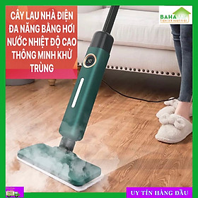 Mua CÂY LAU NHÀ ĐIỆN ĐA NĂNG BẰNG HƠI NƯỚC NHIỆT ĐỘ CAO THÔNG MINH KHỬ TRÙNG  BAHAMAR   Là máy lau sàn hơi nước lau nhà sàn gỗ  là máy xông hơi cho thảm   lau sàn đá với bông lau có thể loại bỏ vết dầu  sữa hoặc cà phê bám bẩn