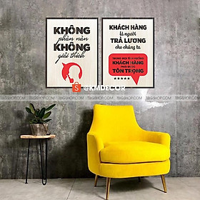 Mua Bộ 2 tranh gỗ treo văn phong tạo động lực cho nhân viên kinh doanh