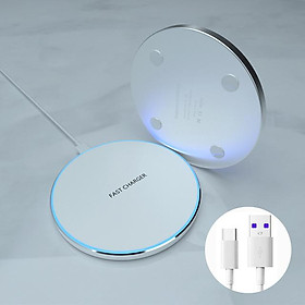 Bộ sạc không dây cho iPhone 14 13 12 11 Pro Max XR X QI Fast Wireless Sạc Pad cho Samsung Galaxy S23 S22 Ultra High Speed