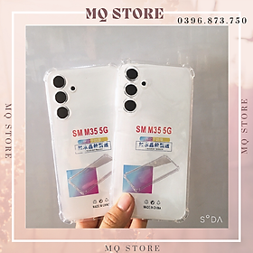 Ốp lưng cho Samsung M35 5G dẻo trong TPU chống sốc 4 góc cạnh ( hàng chính hãng)