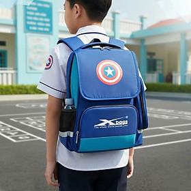 Balo học sinh nam cao cấp Xbags Power – Balo học sinh tiểu học nhiều ngăn, phong cách mạnh mẽ, hiện đại XB3117