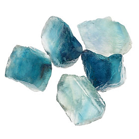 Natural Blue Green Fluorite Perforated with Irregular Desk Ornament 30-45mm