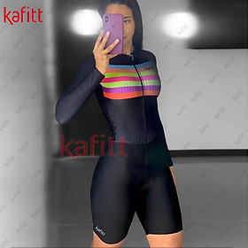 Bộ đồ thể thao tay dài chống nắng mùa hè Kafitt bộ đồ thể thao nữ bộ đồ đi xe đạp bộ áo liền quần Color: kafitt20-160-6 Size: XXS