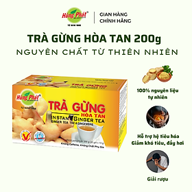 Hình ảnh Trà Gừng Hòa Tan Hùng Phát Hỗ Trợ Giải Cảm Lạnh Làm Ấm Cơ Thể Tốt Cho Hệ Tiêu Hóa Hộp 20 Gói