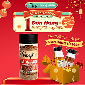 Gia Vị Nướng BBQ Tự Nhiên Vipep Hũ Nhựa Tròn 50g