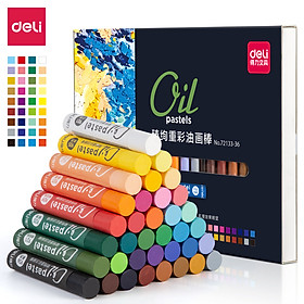 Bút sáp dầu cao cấp Deli - 12/24/36 Màu - 72133