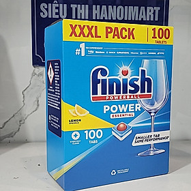 Viên rửa bát Finish Essential All in one 100 Tabs, Viên finish All in 1 max 100 viên hoặc Viên rửa bát finish classic dùng cho máy rửa chén 90 tabs