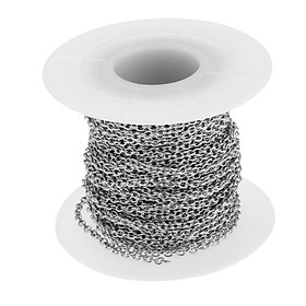 13yd Roll Scroll Stainless Steel Cable Chain for Necklace Bracelet Findings