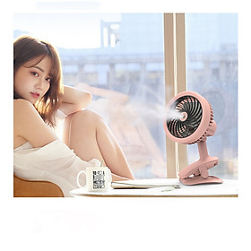Mua Quạt Hơi Nước Mini Phun Sương Tích Sạc Điện Có Kẹp Để Bàn Tiện Lợi