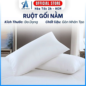 Cặp Ruột gối hơi cao cấp - Gòn bông nhân tạo an toàn sức khỏe, không chứa chất độc hại - Có khóa kéo dễ dàng thêm bớt gòn bên trong - Êm ái, mềm mịn