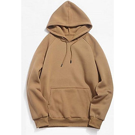 Áo Khoác Hoodie Trơn Màu Vàng Bò DQ13