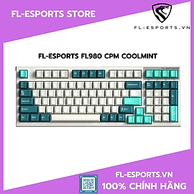 Mua Bàn phím cơ không dây FL-Esports FL980CPM Cool Mint Kailhbox Switch - Hàng chính hãng