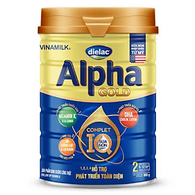 Sữa bột vinamilk dielac alpha gold iq step 2 - hộp thiếc 800g