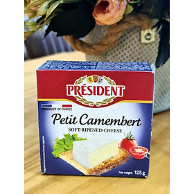 PHÔ MAI PETIT CAMEMBERT IN TIN PRESIDENT 125G