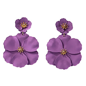 Flower Dangle Earrings Fashion Boho for Valentine's Day Women Girls Travel