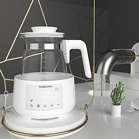 Mua Bình đun nước pha sữa Misuta- ấm đun nước giữ nhiệt điều chỉnh nhiêt độ- Tặng kèm phích cắm chuyển đổi sang 2 chấu