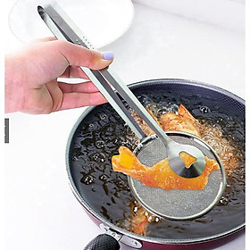 Mua Dụng cụ 2 in 1 gấp đồ chiên có lưới ráo dầu bằng thép không gỉ - CHIEN01