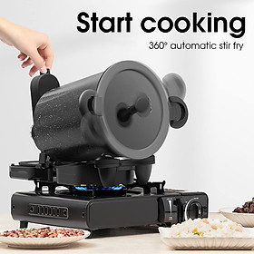 Máy nấu gia nhiệt quay tự động 5L 360° Automatic Rotary Heating Cooking Machine BBQ Home