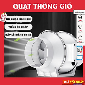 Mua Quạt Thông Gió Hút Mùi Đường Ống Tròn Vỏ Nhựa PP Áp Lực Xiên Động Lực Mạnh Lõi Dây Đồng Nguyên Chất Hút Mùi Thông Gió Nhà Bếp Nhà Vệ Sinh - Hàng Nhập Khẩu