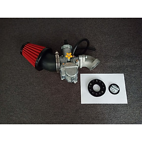 bình xăng con bong mai tháp full pô e chén xoay dành cho xe máy tặng bao tay trợ lực ga