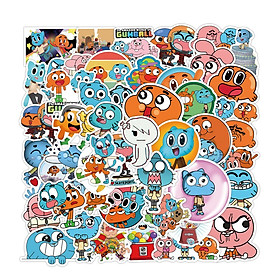 Sticker 50 miếng hình dán Gumball