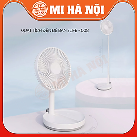 Mua Quạt tích điện gấp gọn Xiaomi 3Life 008 để bàn  Hàng chính hãng