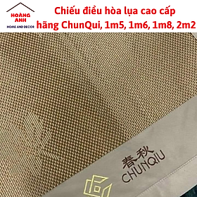 Chiếu Điều Hòa Lụa ChunQui, Hàng Cao Cấp Nằm Mát Mùa Hè Nhiều Kích thước 1m5, 1m6, 1m8, 2m2 Kèm 2  Vỏ Gối